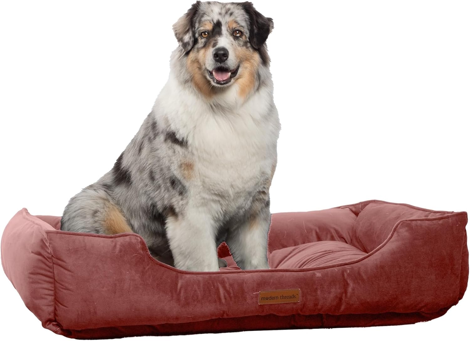 Modern Threads Luxury Dog Bed - Cozy Tufted Velvet Cushion
