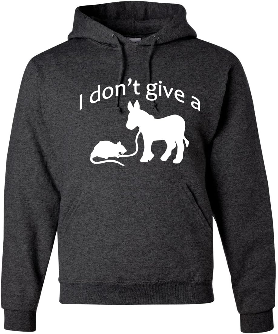 Funny Donkey and Rat Humor Unisex Graphic Hoodie Sweatshirt