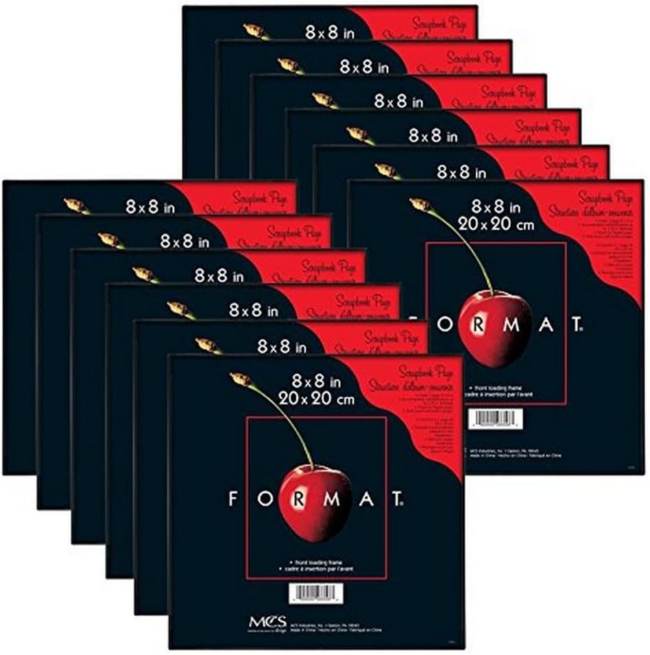 MCS Format 8x8 Picture Frame Black for Gallery Wall Decor