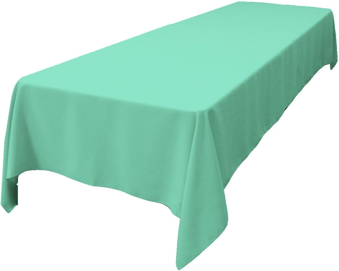 LA Linen Polyester Poplin Tablecloth 60x144 for Events and Dining
