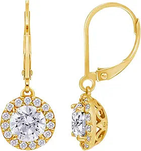 10K Gold Infinite Elements Cubic Zirconia Halo Earrings Review