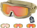 Airsoft Goggles Anti Fog with ANSI Z87.1 Certified Safety Gear