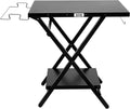 Folding Grill Table with Extra Storage Bottom Shelf - Portable Prep