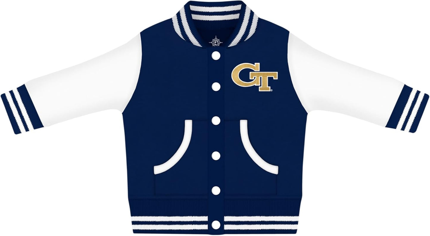 Creative Knitwear College Baby Varsity Jacket for Little Fans