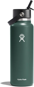 Hydro Flask 40 Oz Wide Mouth Insulated Bottle with Straw Cap