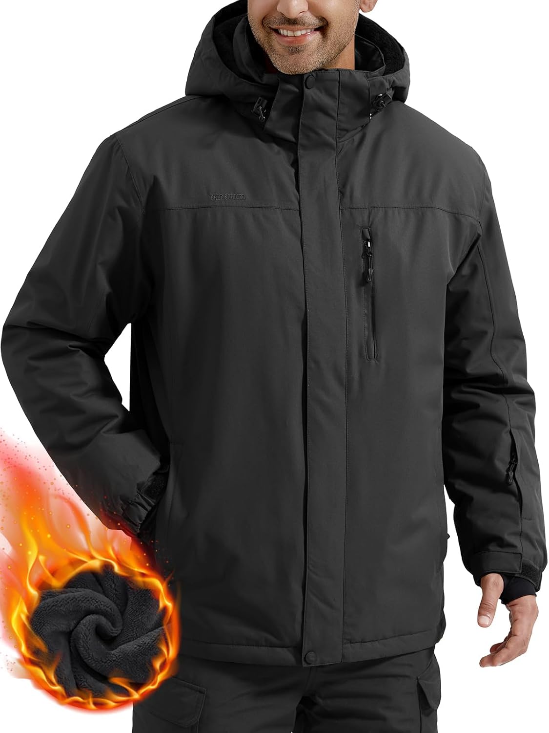 FREE SOLDIER Waterproof Ski Jacket - Ultimate Warmth!