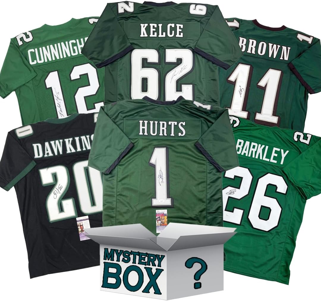 Autographed Philadelphia Football Jersey Mystery Box with COA