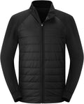 BALEAF Men's Running Jacket Lightweight Thumble Hole Warm Up Puffer