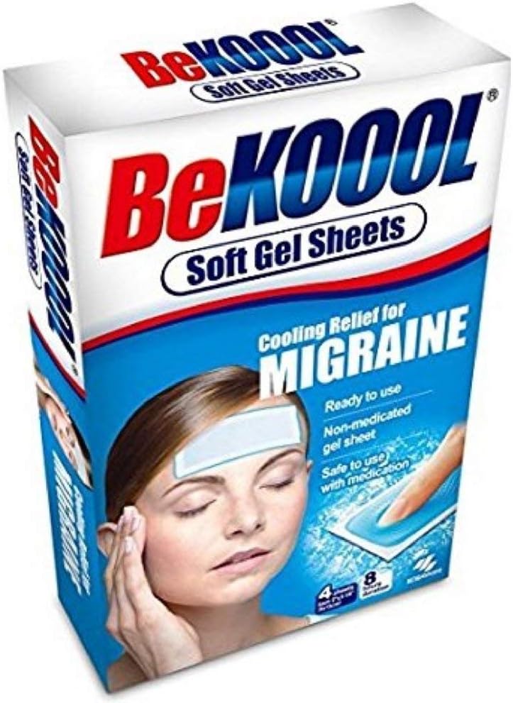 Be Koool Cooling Relief for Migraine Soft Gel Sheets - 36 Count