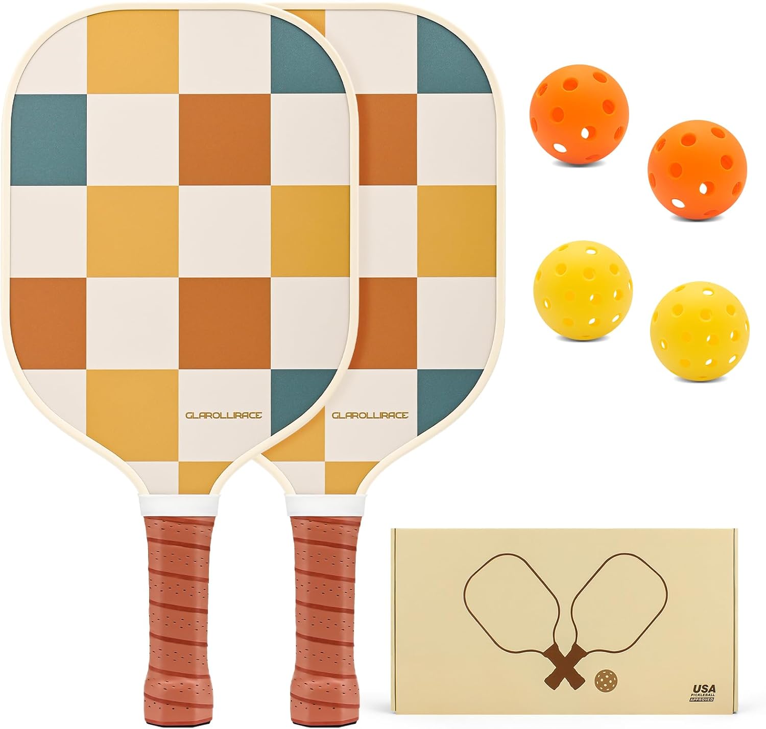 Pickleball Paddles Set of 2 with USAPA Approved Rackets