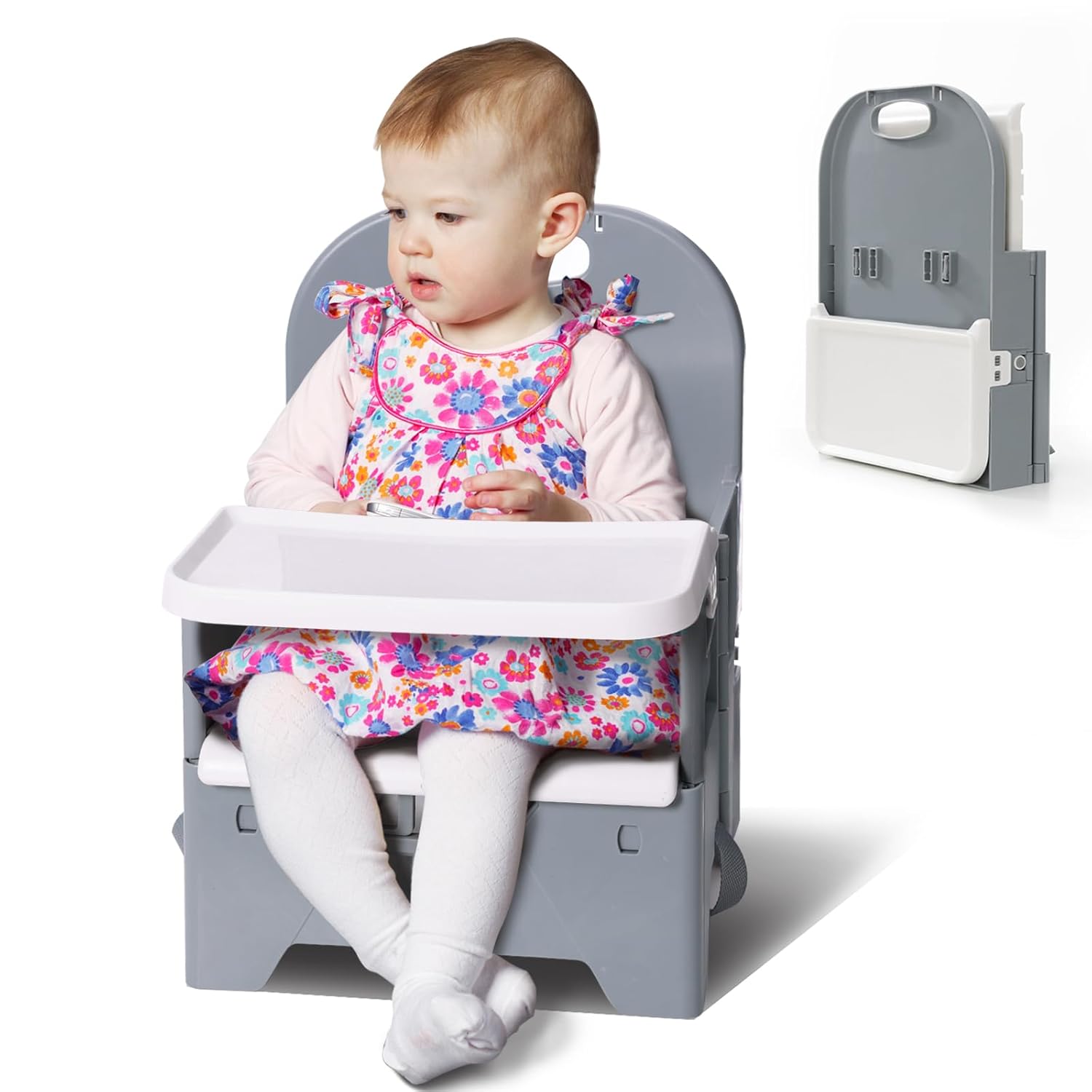 BABELIO Portable Baby Booster Seat - Dining Made Easy!