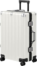 24 Inch Zipperless Aluminum Frame Checked Luggage - 60L Travel Case
