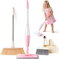 Kids Cleaning Toy Set Pink Mini Spray Mop Pretend Play - Toddler Gift