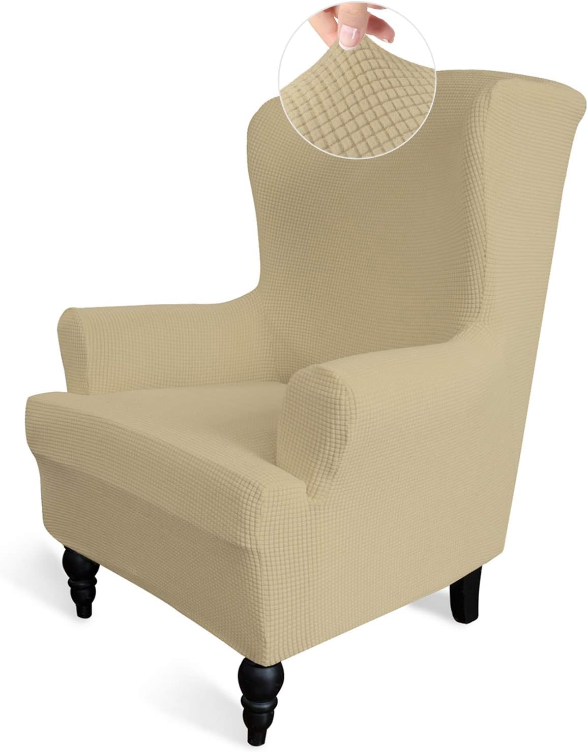 Easy-Going Stretch Wingback Chair Sofa Slipcover for Protection