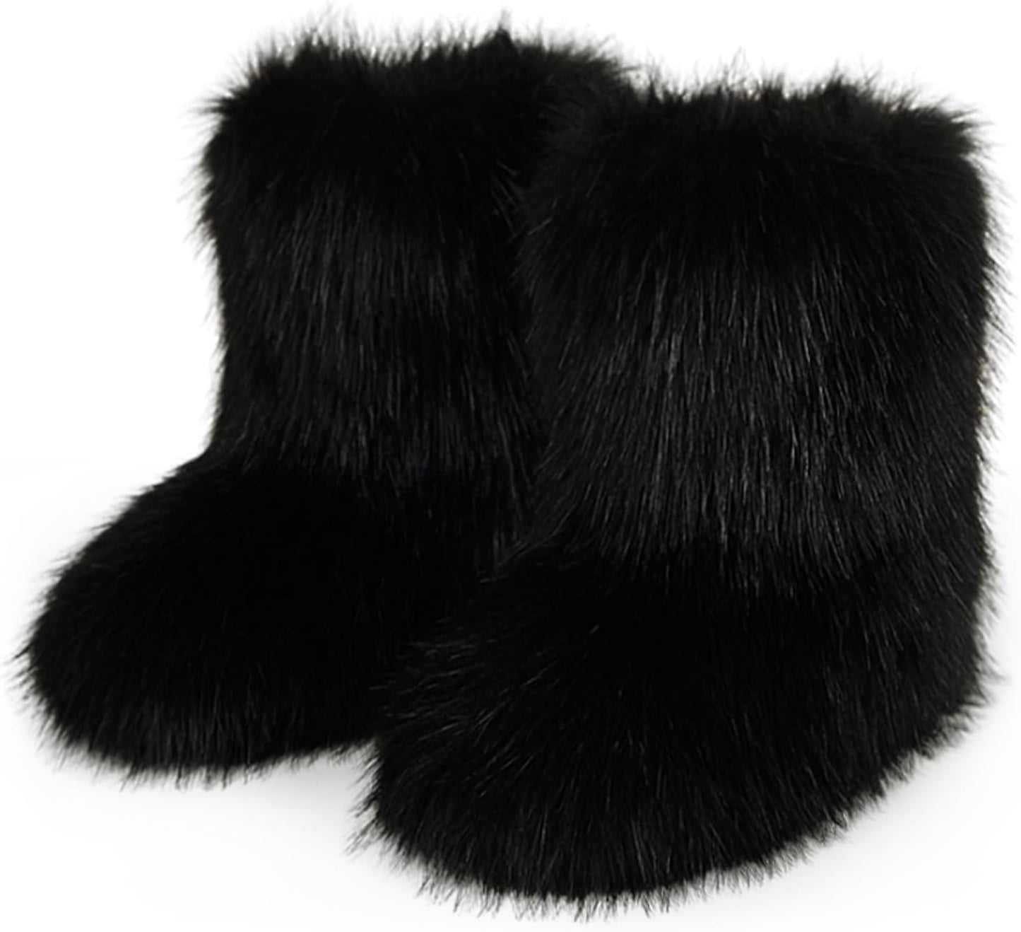 Fur Boots Warm Women's Faux Fur Boot for Stylish Winter Wear