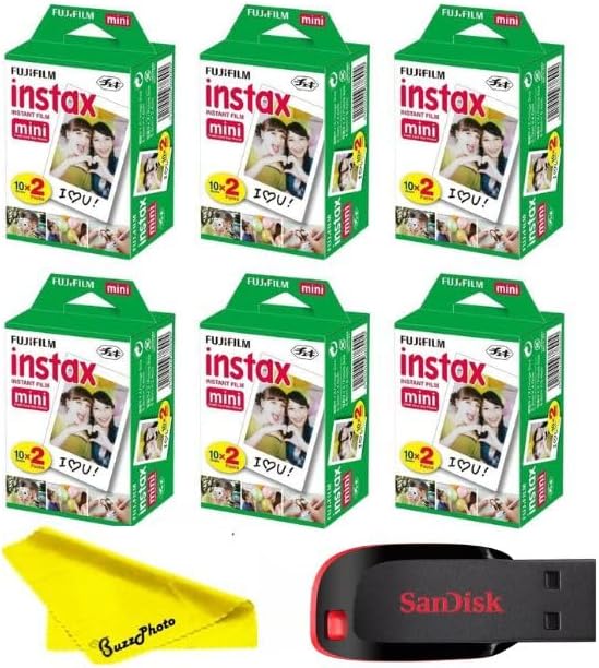 Fujifilm Instax Mini Instant Camera Film Twin Pack for Memories