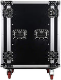 16 Space Pro Audio DJ Road Rack Case with Casters - Tour Grade