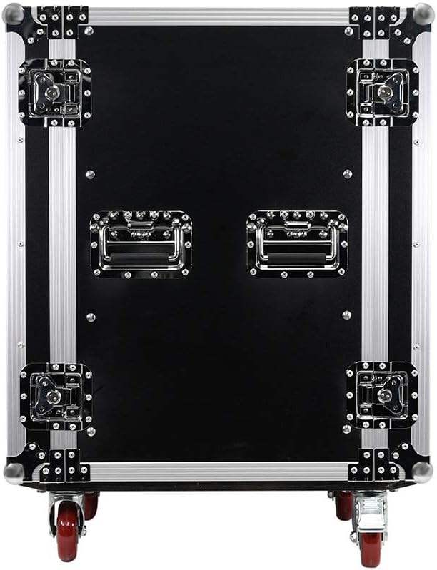 Seismic Audio SA-PTR-16UC 16U Pro Audio DJ Rack Case with Casters