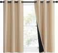 NICETOWN Blackout Curtain Panels 37 x 40 in - Full Blackout, Insulated