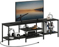 HOOBRO TV Stand with Power Outlets for TVs up to 75 Inches