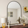 Arch Bathroom Mirror with Black Metal Frame for Any Room