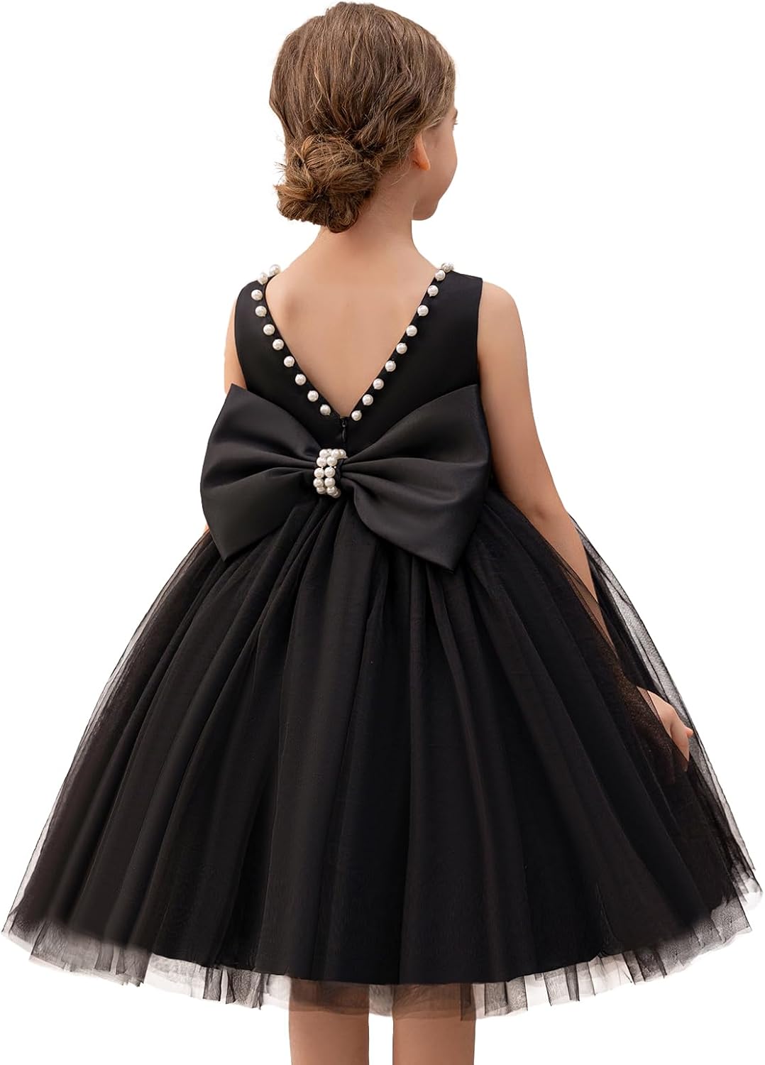 Flower Girl Dress Kids Satin Tulle for Weddings and Parties