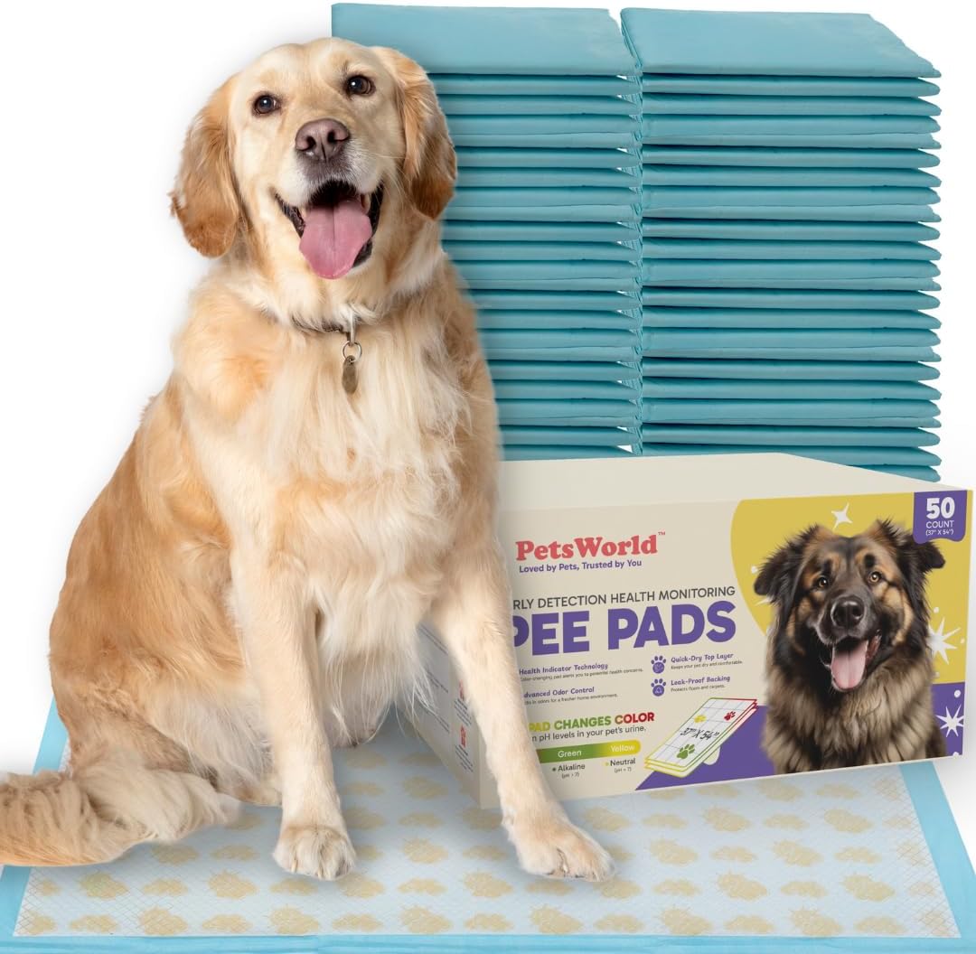 Health Monitoring Dog Pee Pads with Color Changing Technology