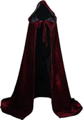 Velvet Renaissance Medieval Cloak Cape Lined with Satin - Rich