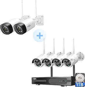 Hiseeu Wireless Security Camera System with Two Way Audio Features