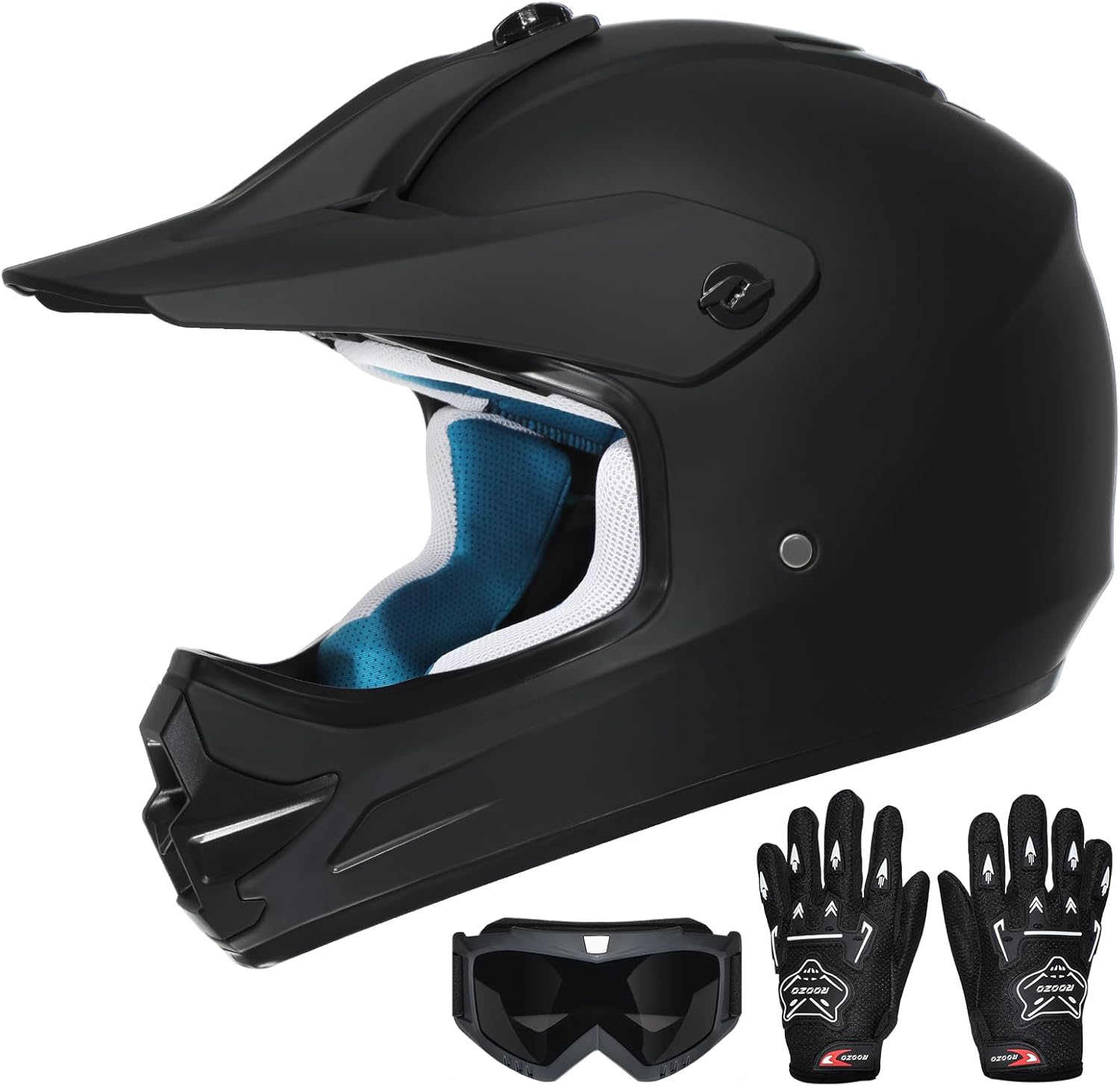 Youth Dirt Bike Helmet DOT Certified for Off-Road Riding Safety