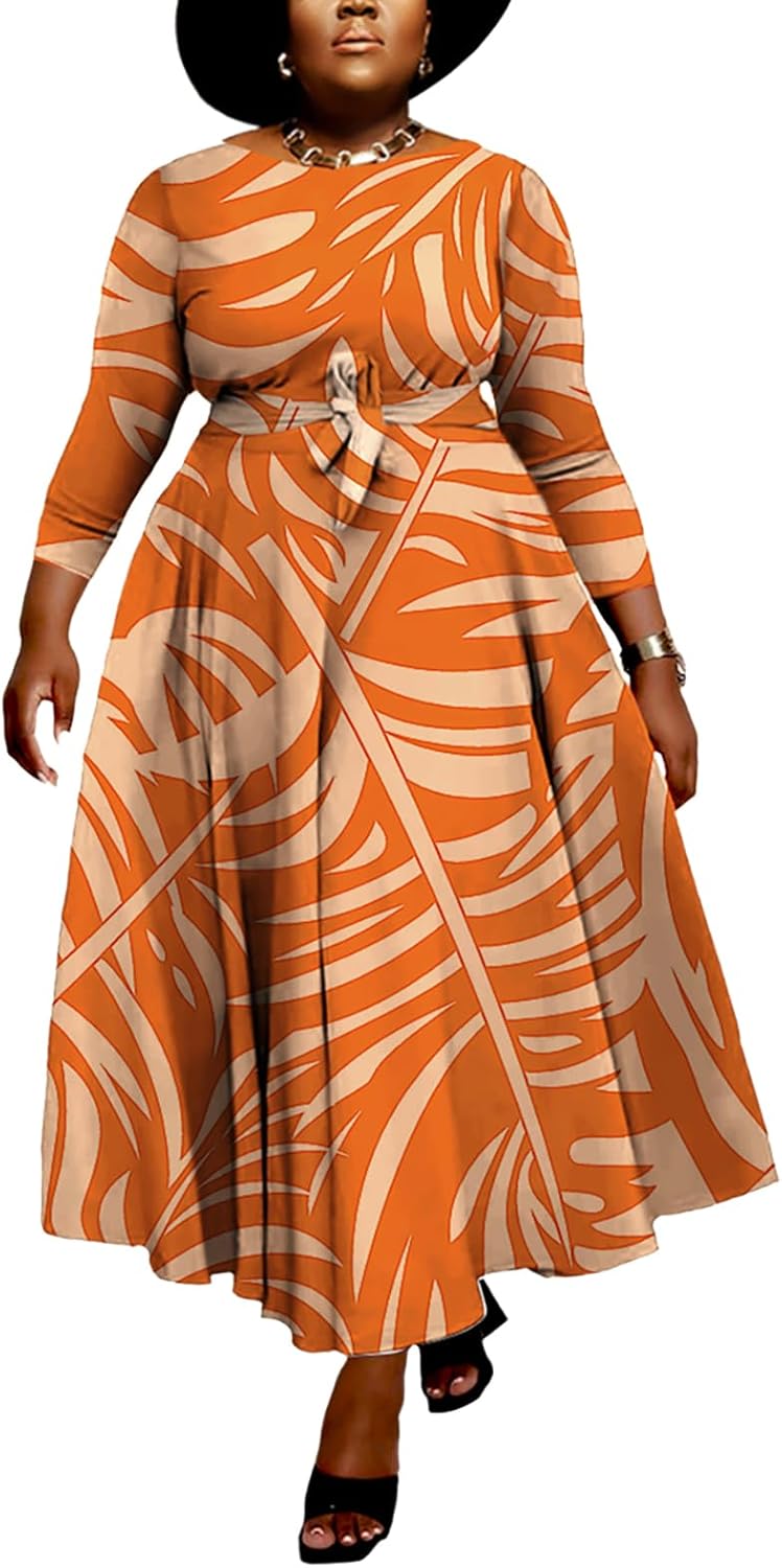 Women Plus Size Formal A Line Maxi Dress with Pockets