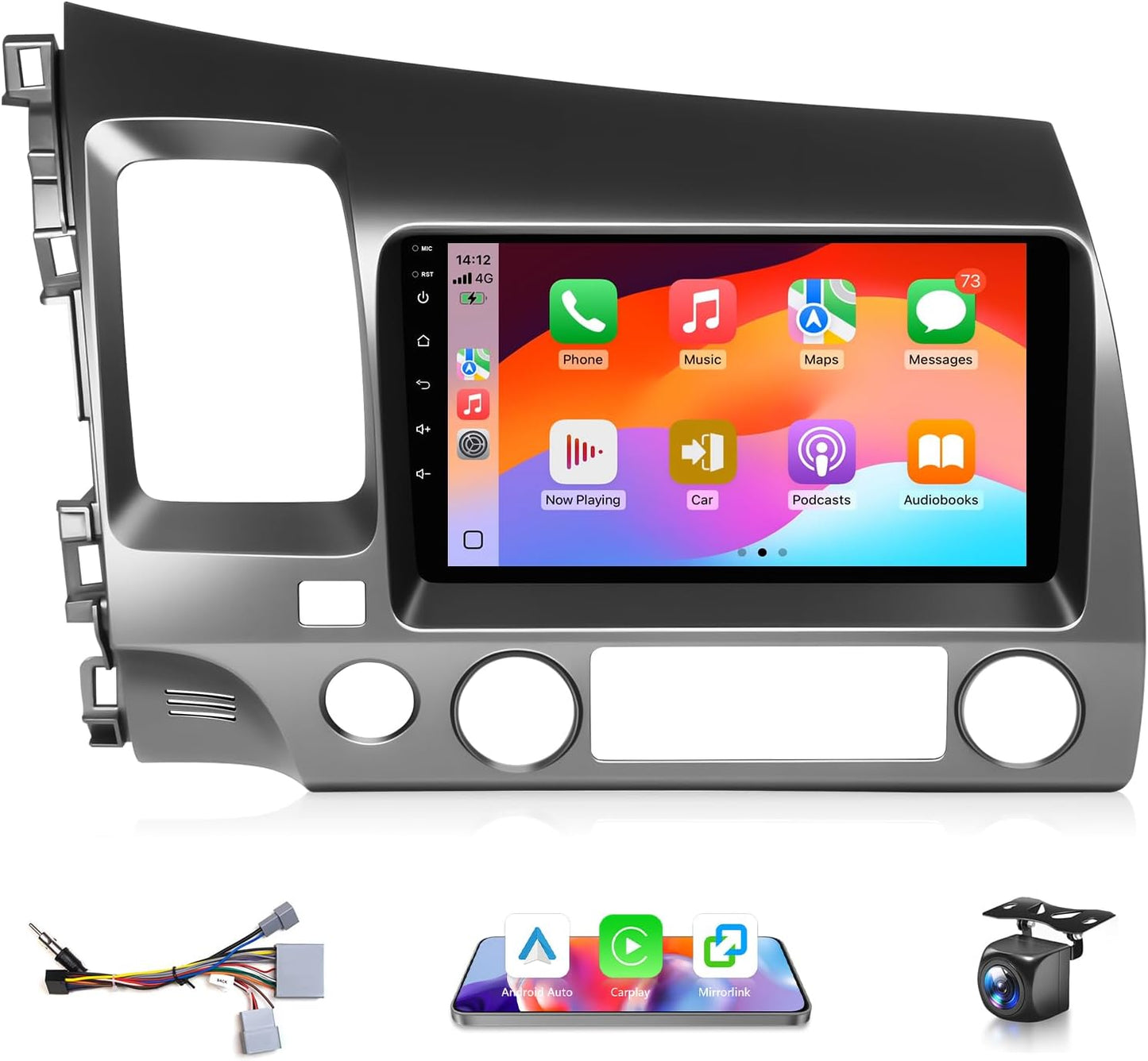 4G+64G Car Stereo for Honda Civic 2006-2011 with Apple CarPlay