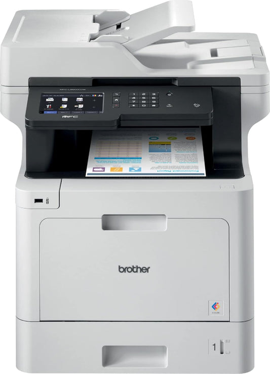 Fast 33ppm Color Laser Printer - Wireless + Touchscreen - Auto Duplex - NFC