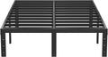 King Metal Bed Frame 14 in Heavy Duty Platform - Noise Free Support