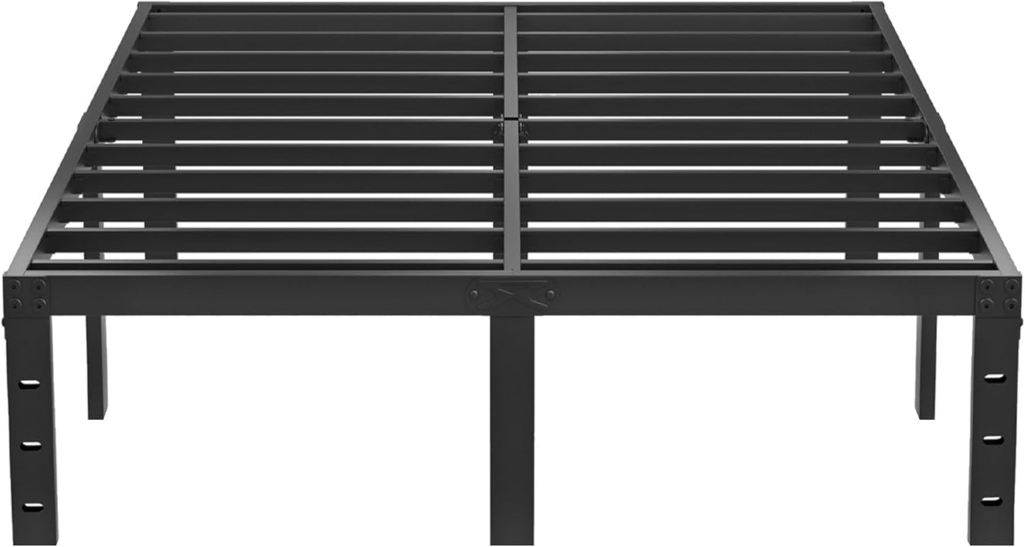 Queen Metal Bed Frame - Heavy Duty Platform for Comfort