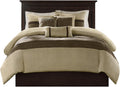 Madison Park Palmer Comforter Set Queen - Soft Faux Suede Luxury