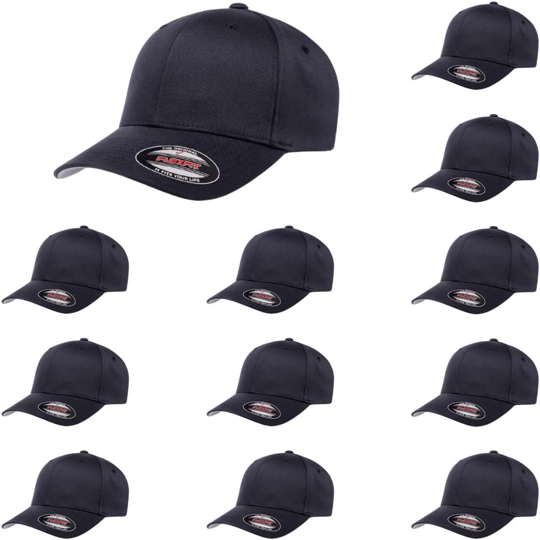 Flexfit Wooly Combed Premium 6-Panel Baseball Cap for Comfort