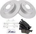 TRQ Rear Brake Pad & Rotor Kit for 2016-2022 Honda Civic