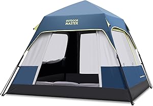 OutdoorMaster Camping Tent with Dark Space Technology for Comfort