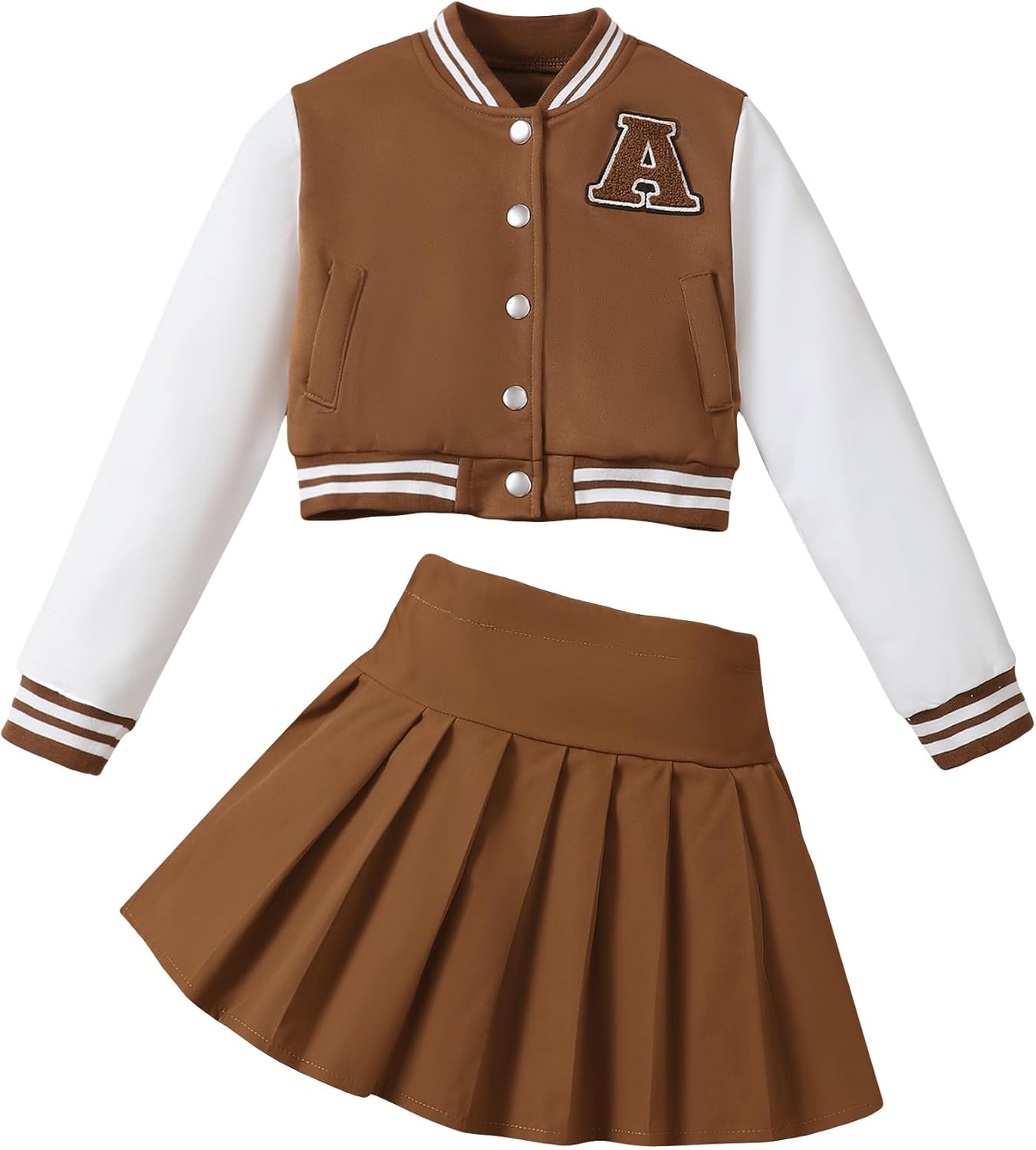 Trendy Girls 2 Piece Outfits Skirt Set for Fall Winter Fun
