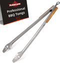 Fire Pit Tongs 32-inch Super Long for Loading Wood - Heat-Safe Reach