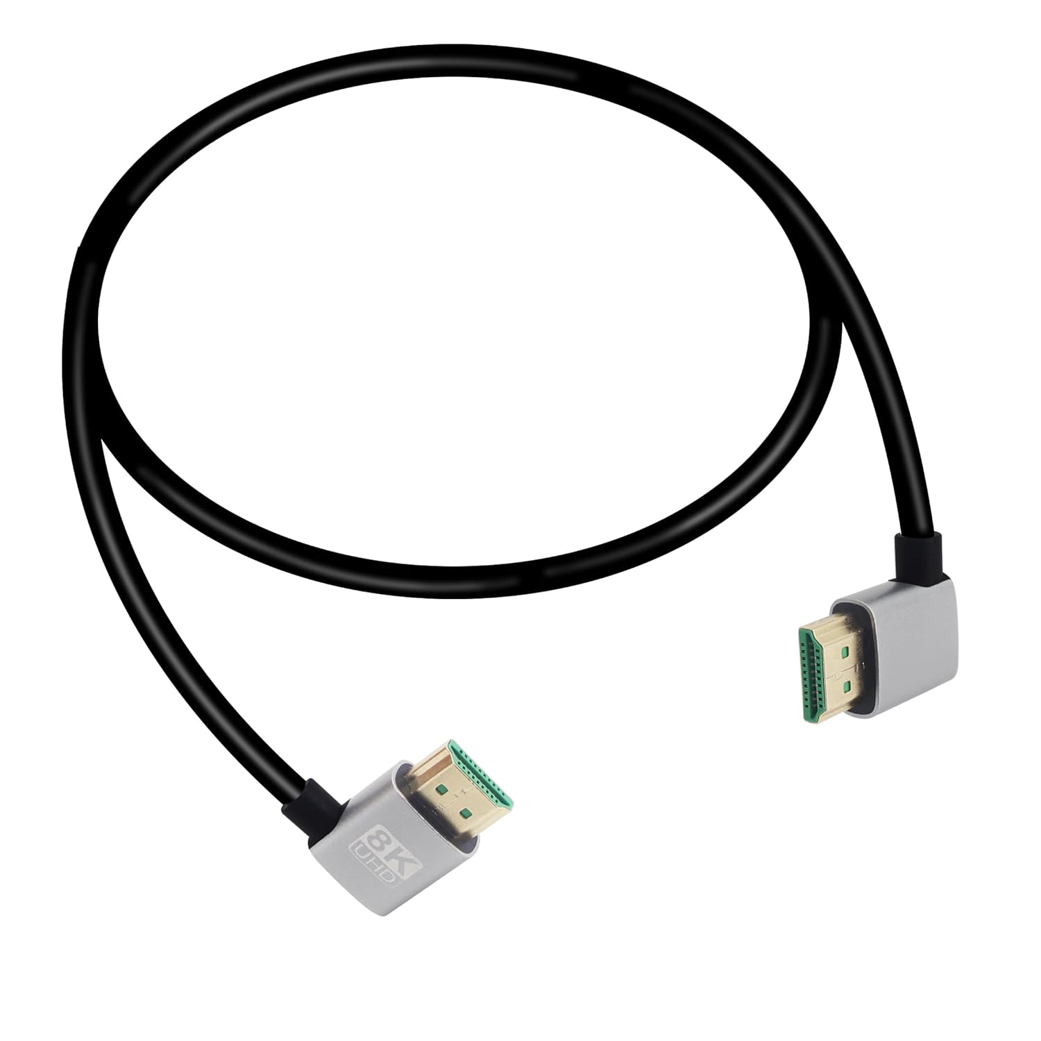 8K HDMI Cable 90 Angle - Ultra High Speed 48Gbps