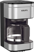 KRUPS Simply Brew Compact 5 Cup Coffee Maker - Compact Stainless Steel