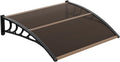 Window Awning Door Canopy 40in x 48in - Polycarbonate Cover for Doors