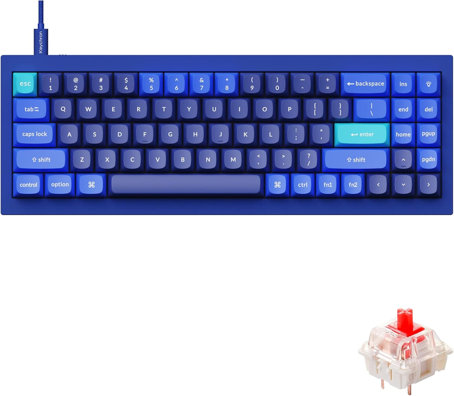 Keychron Q7 70% Layout Custom Mechanical Keyboard with RGB