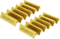 Golden Metal Table Top Reserved Sign - Pack of 12, Double-Sided