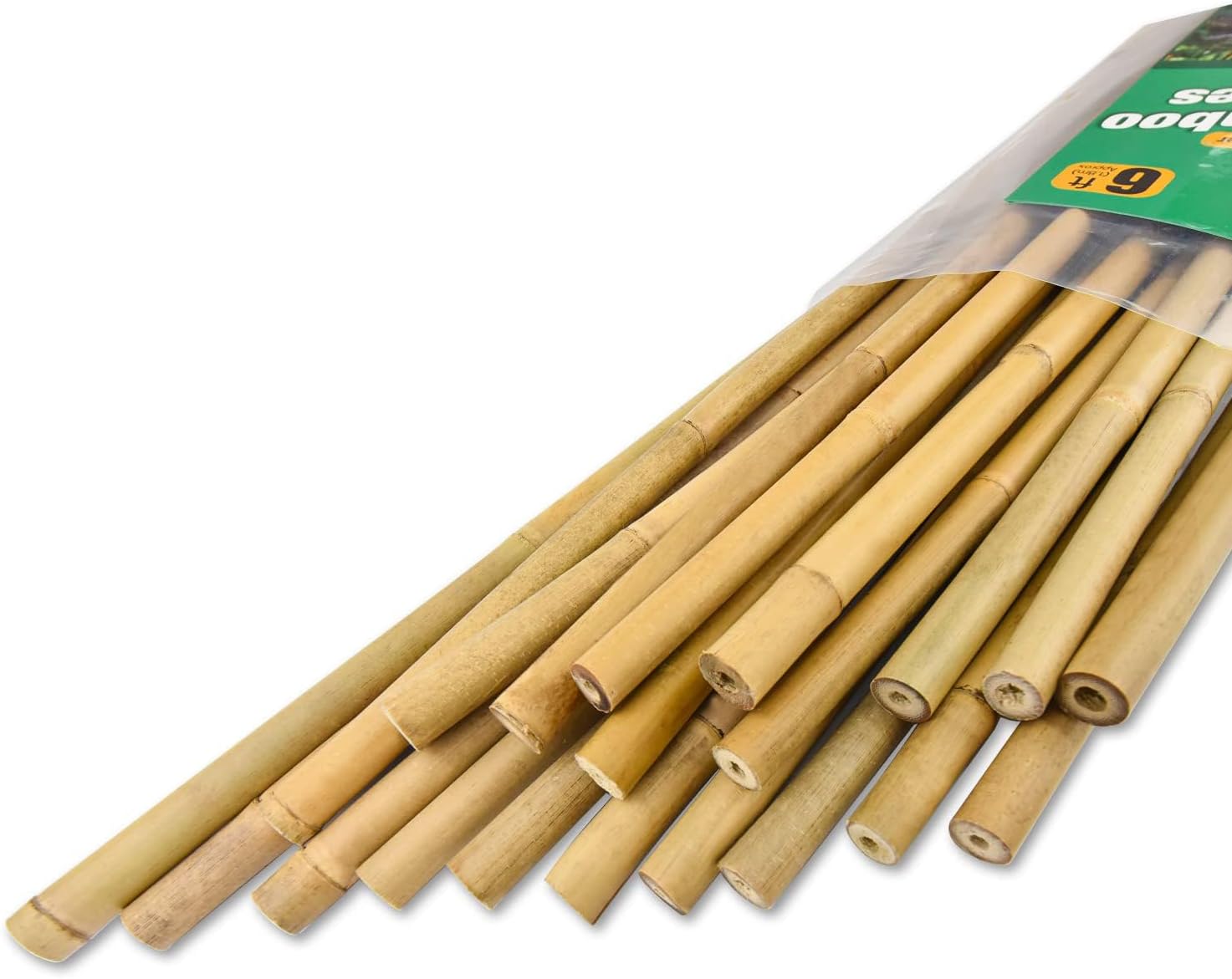 20pcs 5/8 D Thicker Heavy Duty Bamboo Stakes for Garden Support