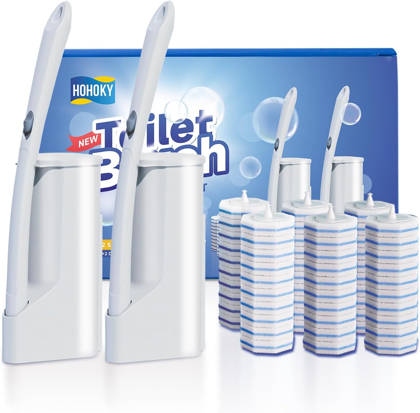 Disposable Toilet Brush Cleaning System for Effortless Hygiene