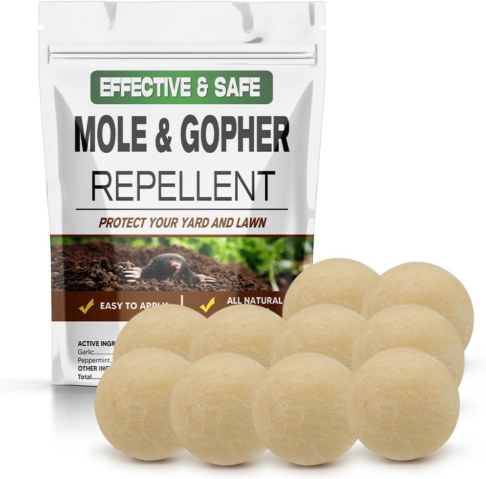 Powerful Mole and Vole Repellent for Lawn and Garden Protection