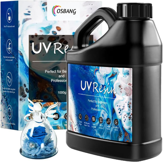 1000g UV Resin for Jewelry Making and DIY Craft Projects